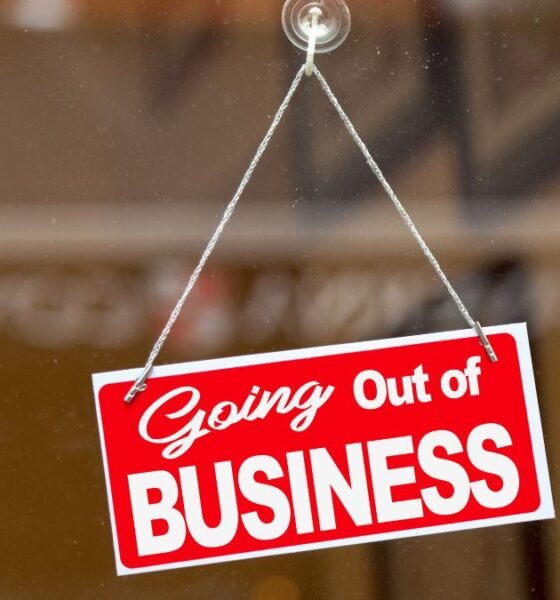 Going out of business sign - Closed sign⁠