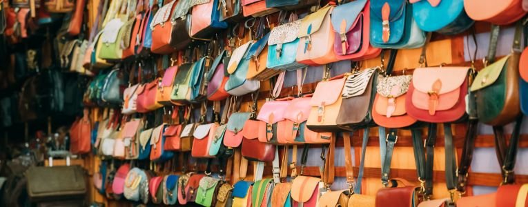 Canacona, Goa, India. Shop With Leather Goods - Bags, Wallet