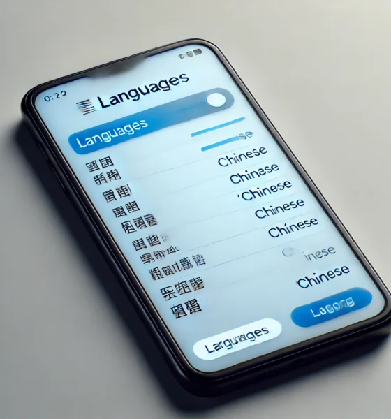 T607DL Mobile Phone Language Settings - Missing Chinese Option.