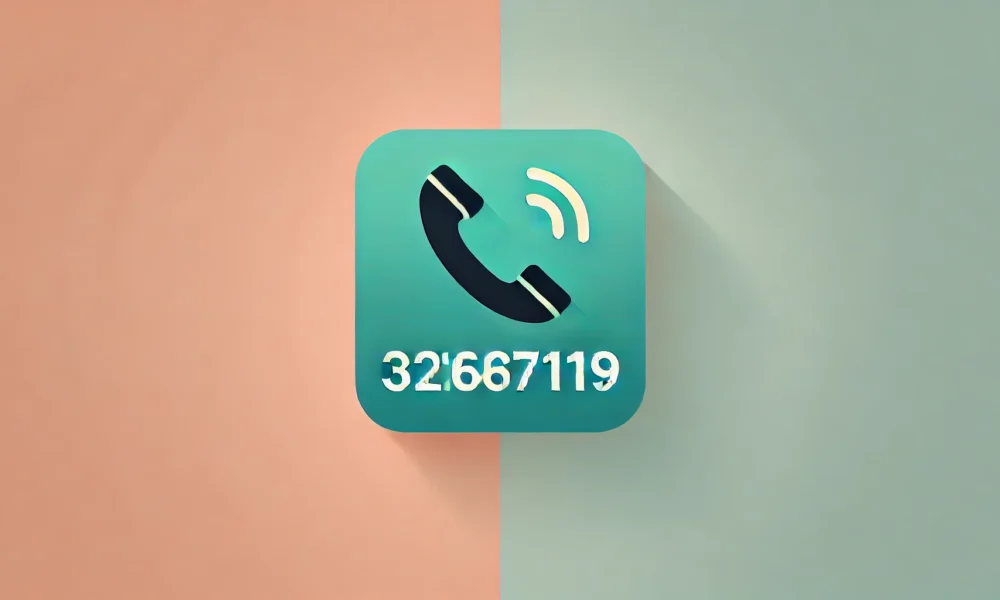 Wide-format feature image for 'Recognizing and Responding to Robocalls from 3216373119,' with a gradient background from pale coral to light sky blue, featuring a minimalist robocall icon in deep forest green and light yellow.