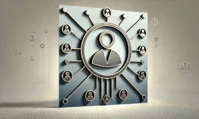 3D minimalist wide-format feature image with a gradient background transitioning from light steel blue on the left to soft silver on the right. A central raised 3D icon represents a leader, surrounded by smaller 3D icons representing other figures. Curved lines connect all icons, illustrating a network where the leader is guiding and developing others, symbolizing the concept of 'Leaders Developing Leaders.' The design uses dark slate gray outlines with soft gold accents, with a subtle 3D shadow for depth.