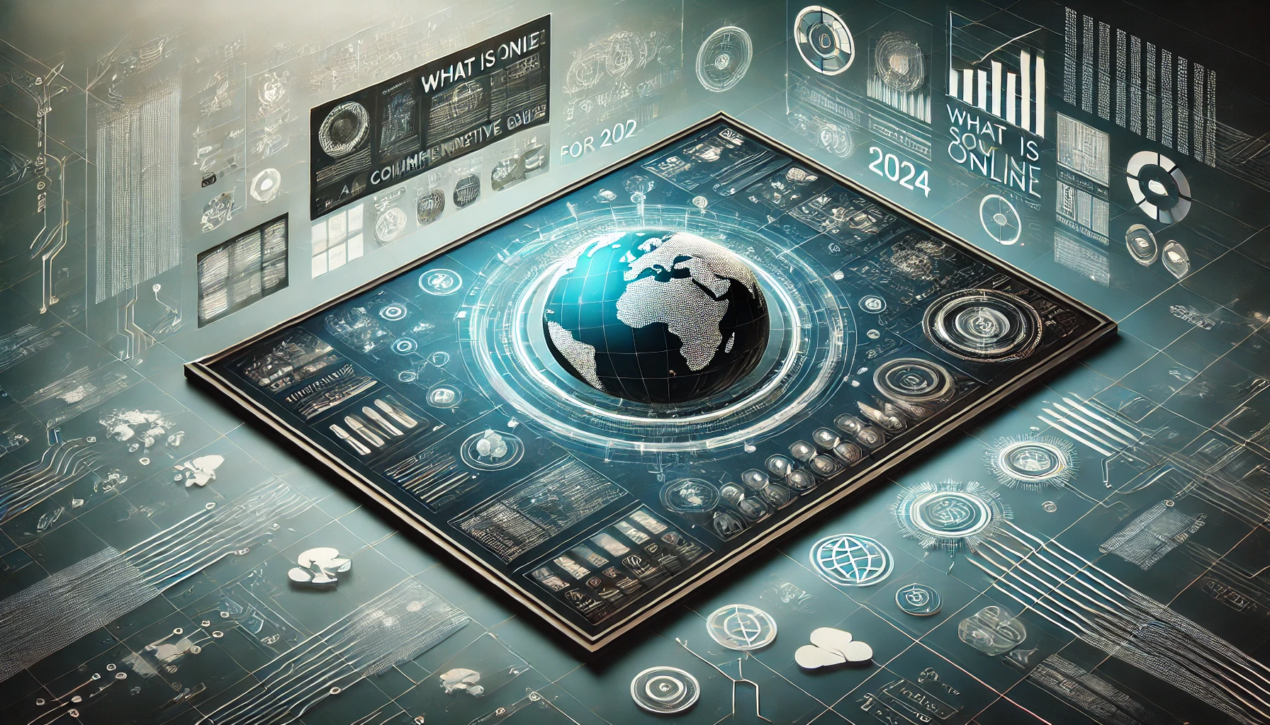 Wide feature image showing a sleek digital interface with project management tools, collaboration icons, and data analytics, set against a tech-inspired background. The article title 'What is Sowix Online? A Comprehensive Guide for 2024' is displayed on the left in a stylish, modern font.