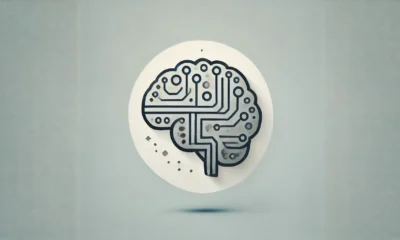 Wide feature image with a soft gradient background transitioning from light steel blue to soft silver. In the center, a minimalist icon of a stylized brain with digital circuit patterns, slightly fragmented, represents the challenges of generative AI in education. The icon has a dark slate gray outline with small accents in soft gold, set against a clean, modern design. Concept is used for How Generative AI Can Harm Learning.