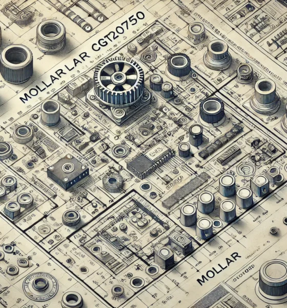 Technical schematic illustration of mollar cgt20750 drawing, featuring labeled parts and a blueprint-style layout for engineering reference.